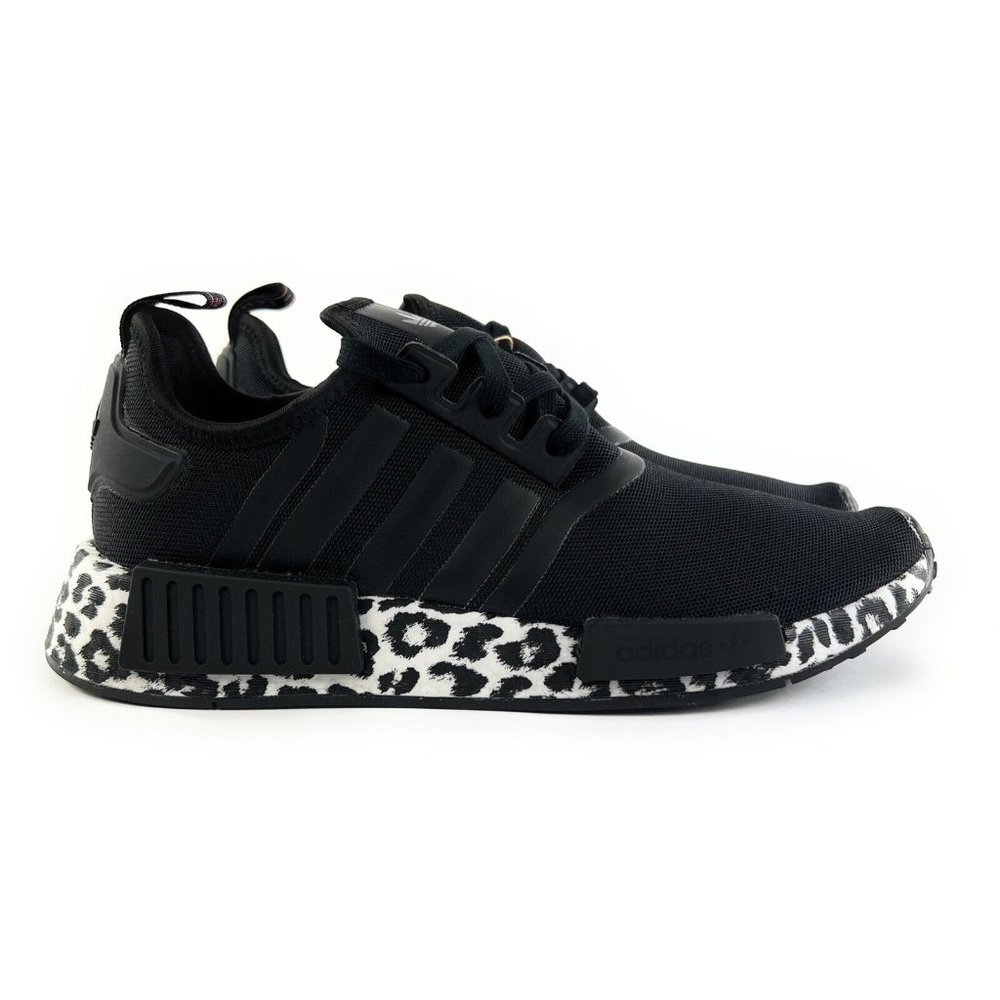 Adidas Women's NMD_R1 Black White Leopard Print size 9